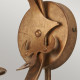 Applique da parete in acciaio dal design rustico con un diffusore
