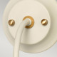 Applique da parete moderna con struttura in metallo e diffusore in vetro