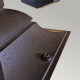 Applique da parete per esterni con struttura in alluminio e diffusore in vetro