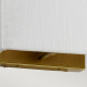 Applique moderna piccola con struttura in acciaio e paralume in tessuto