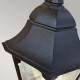 Applique per esterni da parete con struttura in alluminio e diffusore in vetro