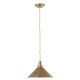 Lampada a sospensione con struttura paralume in acciaio dal design industrial