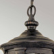 Lampada a sospensione da esterni con struttura in alluminio e diffusore in vetro