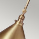 Lampada a sospensione dal design industrial con struttura e paralume in acciaio