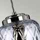 Lampada a sospensione dal design moderno in acciaio con diffusore in vetro