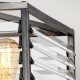 Lampadario grande in acciaio dal design moderno con 6 luci