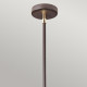 Lampada a sospensione in acciaio con 5 diffusori in tessuto dal design moderno