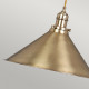 Lampada a sospensione in acciaio con contrappeso dal design industrial