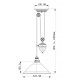 Lampada a sospensione in acciaio con contrappeso dal design industrial