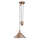Lampada a sospensione in acciaio con contrappeso dal design industrial