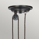Lampada a sospensione in acciaio con contrappeso dal design industrial
