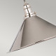 Lampada a sospensione in acciaio con contrappeso dal design industrial