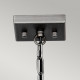 Lampadario in acciaio dal design moderno con 4 luci