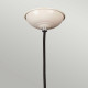 Lampada a sospensione industrial con struttura e diffusore in acciaio