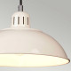 Lampada a sospensione industrial con struttura e diffusore in acciaio