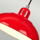 Lampada a sospensione industrial con struttura e diffusore in acciaio