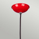 Lampada a sospensione industrial con struttura e diffusore in acciaio