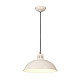 Lampada a sospensione industrial con struttura e diffusore in acciaio
