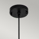 Lampada a sospensione media in acciaio con signolo diffusore dal design moderno