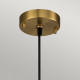 Lampada a sospensione media in acciaio con signolo diffusore dal design moderno