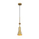 Lampada a sospensione media in acciaio con signolo diffusore dal design moderno