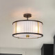 Lampada a sospensione moderna grande in acciaio con paralume in vetro