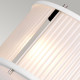 Lampada a sospensione moderna grande in acciaio con paralume in vetro