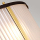 Lampada a sospensione moderna grande in acciaio con paralume in vetro