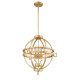 Lampada a sospensione struttura in acciaio dal design moderno con 3 lampadine
