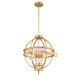 Lampada a sospensione struttura in acciaio dal design moderno con 3 lampadine