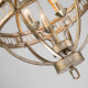 Lampada a sospensione struttura in acciaio dal design moderno con 3 lampadine