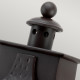 Lampada da esterno a parete struttura in ferro bronzato con tre diffusori