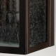 Lampada da esterno a parete struttura in ferro bronzato con tre diffusori