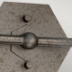 Lampada da parete a 2 luci dal design rustico con struttura in acciaio