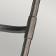 Lampada da parete a 2 luci dal design rustico con struttura in acciaio