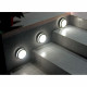 Lampada da parete a led da esterno rotonda in alluminio dal design minimal