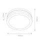 Lampada da parete a led da esterno rotonda in alluminio dal design minimal