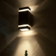 Lampada da parete con 2 luci Led struttura in alluminio dal design moderno