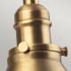 Lampada da parete con struttura e diffusore in acciaio dal design industrial