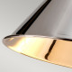 Lampada da parete con struttura e diffusore in acciaio dal design industrial
