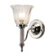 Lampada da parete da design classico con diffusore in vetro a LED G9