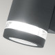 Lampada da parete da esterno diffusore a 2 LED gx53 con struttura in alluminio