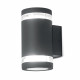 Lampada da parete da esterno diffusore a 2 LED gx53 con struttura in alluminio