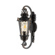 Lampada da parete per esterni con struttura in alluminio e diffusore in vetro