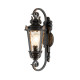 Lampada da parete per esterni con struttura in alluminio e diffusore in vetro