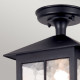 Lampada da soffitto per esterni con struttura in alluminio e diffusore in vetro