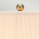 Lampada da tavolo classica con struttura in ceramica con paralume in tessuto