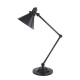 Lampada da tavolo dal design industrial struttura e paralume in acciaio