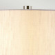 Lampada da tavolo dal design moderno con base in ceramica e paralume in tessuto