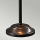 Lampada da tavolo dal design moderno con struttura e paralume in acciaio
